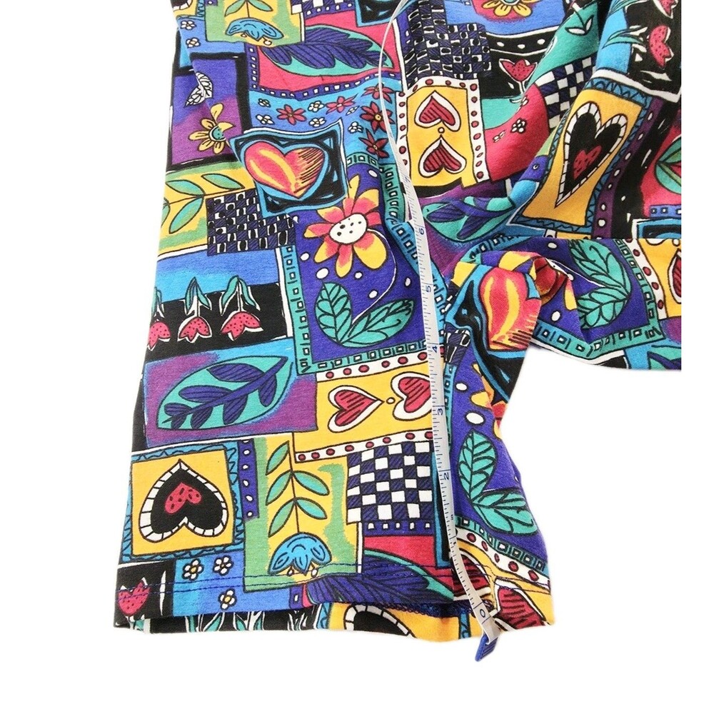 VTG Gilda Marx Kids II 80s Patchwork Cotton Unitard Biketard Dance Size M (8/10) - Picture 5 of 11